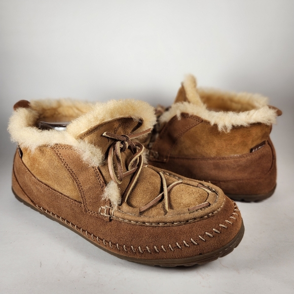 L.L. Bean Other - L.L. BEAN Mens Wicked Good Chukka Boot 12 Brown Shearling Lined Shoe Slipper